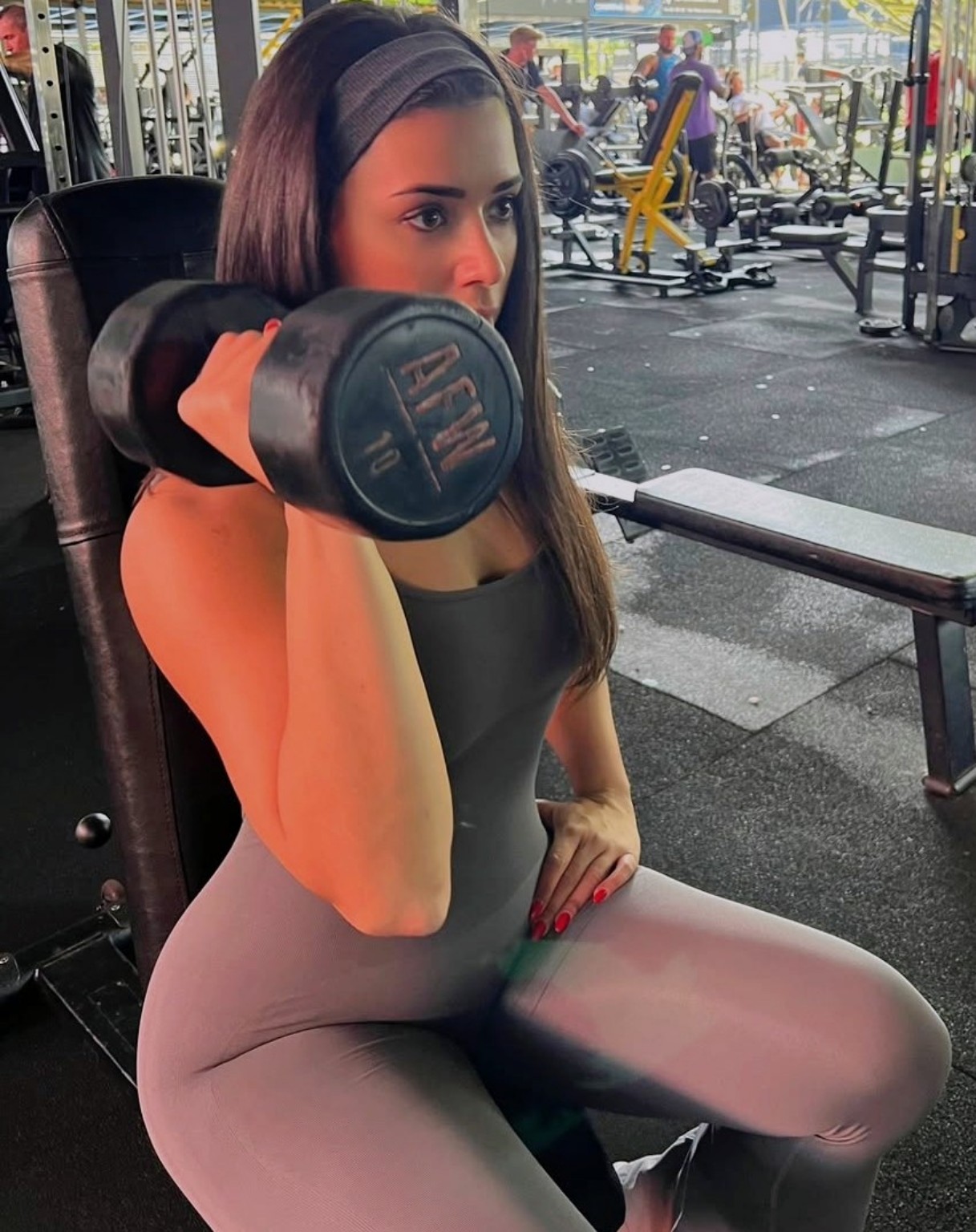 Mamen durante su maternidad